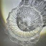 Купить Конфетница с растительным декором, хрусталь, алмазная грань, СССР, 1970-1990 гг.