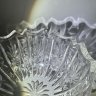 Купить Конфетница с растительным декором, хрусталь, алмазная грань, СССР, 1970-1990 гг.