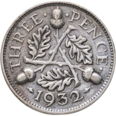 Купить Великобритания 3 пенса (pence) 1932