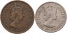Купить Кипр набор из 2х монет 1955-1956 (Королева Елизавета II)