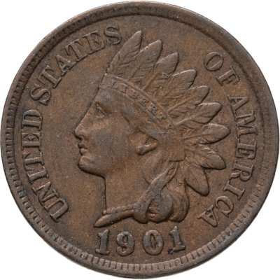 купить США 1 цент 1901 "Indian Head Cent"