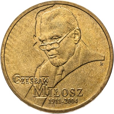 купить Польша 2 злотых 2011 "100 лет со дня рождения Чеслава Милоша"