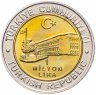 Купить Турция 1000000 лир (lira) 2002 "535 лет Стамбульскому монетному двору, август (Ağustos) 11 августа (11 Ağustos)"