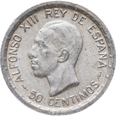купить Испания 50 сентимо (centimos) 1926