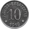 Купить Германия  "Крефельд" 10 пфеннигов 1918 Нотгельд