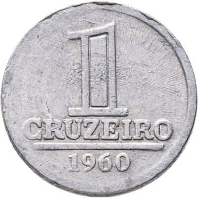 купить Бразилия 1 крузейро (cruzeiro) 1960