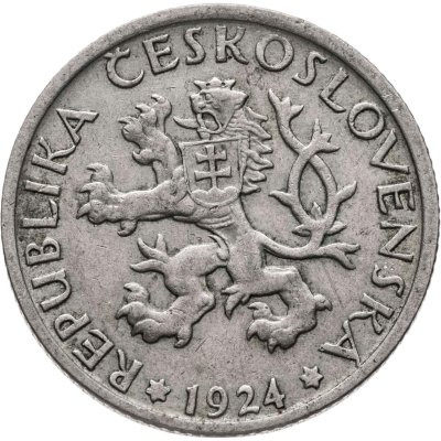 купить Чехословакия 1 крона (crown) 1924