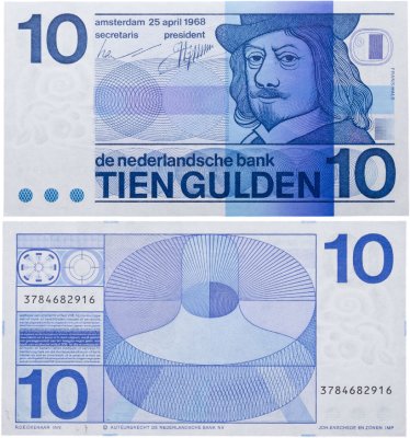 купить Нидерланды 10 гульденов 1968