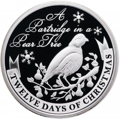 купить Остров Ниуэ 2 доллара 2009 "12 дней рождества: день 1-й, куропатка на грушевом дереве"
