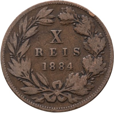 купить Португалия 10 реалов (рейс, reis) 1884