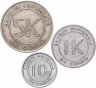 Купить Конго, набор из 3 монет 1967 года (все номиналы)