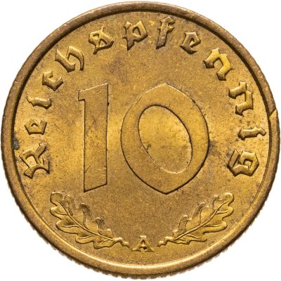 купить Германия (Третий рейх) 10 рейхспфеннигов (reichspfennig) 1938