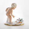 Купить Статуэтка "Путти кормит голубей", фарфор, роспись, золочение, Carl Scheidig, Gräfenthal, Германия, 1935-1972 гг.