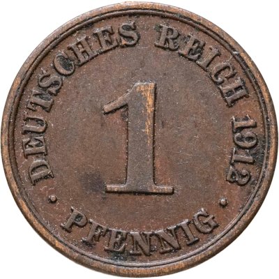 купить Германия 1 пфенниг 1912 "А"