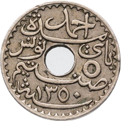 купить Тунис 5 сантимов (centimes) 1931