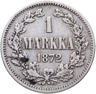 купить 1 марка 1872 S Российская Финляндия