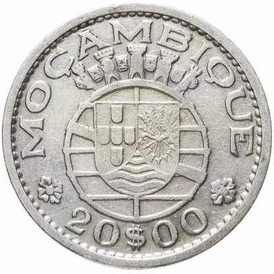 купить Мозамбик 20 эскудо (escudos) 1955