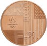 Купить Франция 1/4 евро (euro) 2024 "Передача эстафеты Лос-Анджелес"