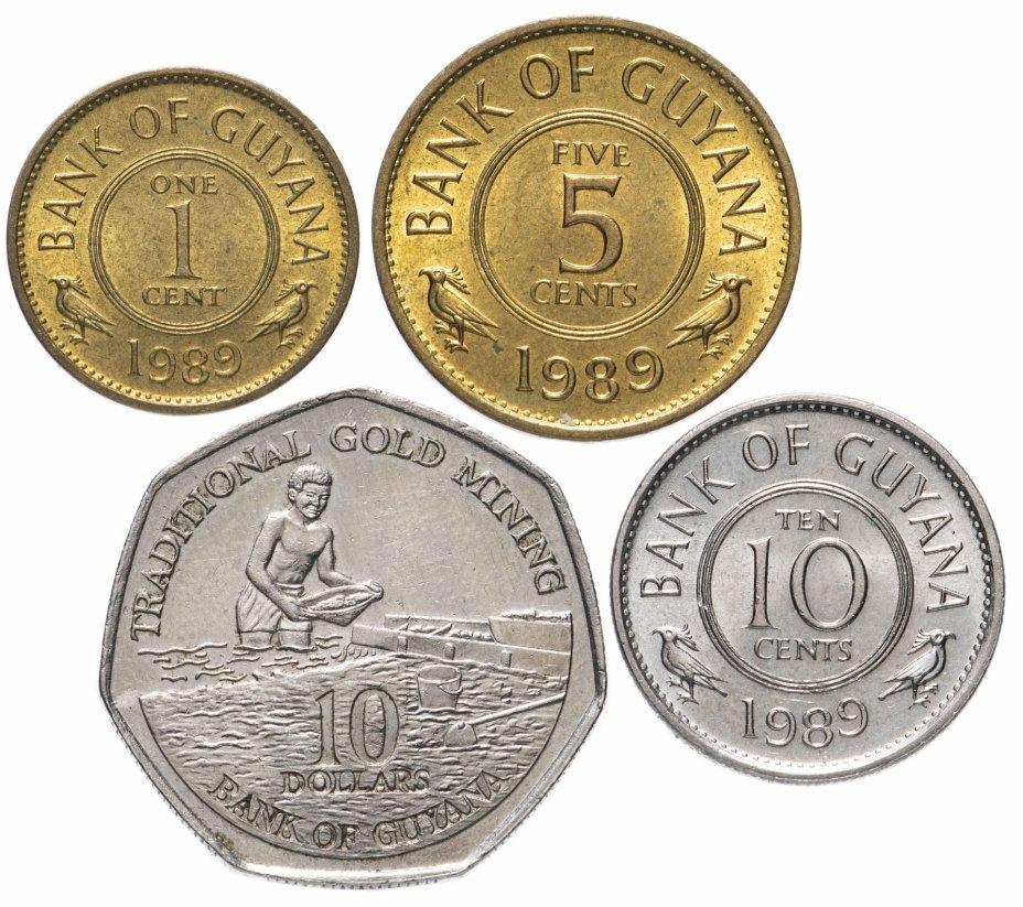 купить Гайана набор из 4-х монет 1989-1996