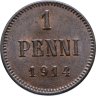 Купить 1 пенни (penni) 1914 Российская Финляндия
