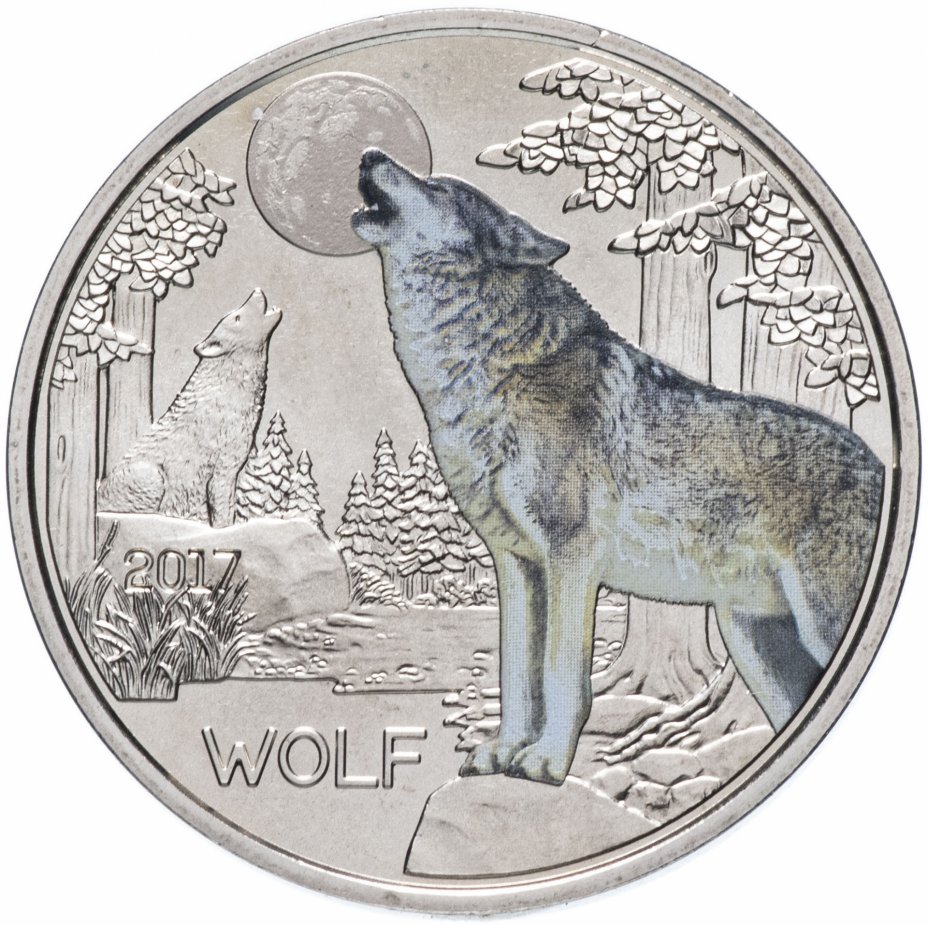 купить Австрия 3 евро 2017 Волк