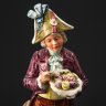 Купить Статуэтка (настольный набор для курения) "Кавалер с букетом роз", керамика, Европа, 1900-1930 гг.