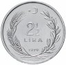 Купить Турция 2 1/2 лиры (lirasi) 1979 "ФАО - Планирование семьи"