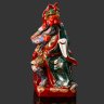 Купить Статуэтка Гуань-ди (Гуань Юй, кит. 關羽), бог войны, покровитель чиновников, фарфор, роспись, золочение, Китай, Китай, 1960-1980 гг.