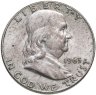 Купить США 50 центов (1/2 доллара, half dollar) 1963 D "Franklin Half Dollar"