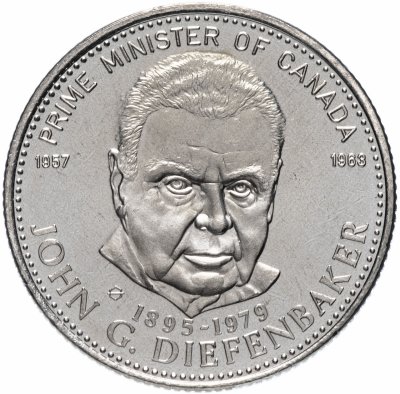 купить Канадский торговый доллар 1980 "Джон Дифенбейкер"