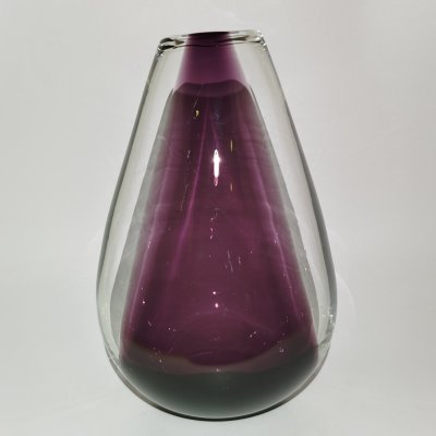 купить Ваза интерьерная лаконичной формы с эффектным цветовым решением, стекло, Murano, Италия, 1980-2000 гг.