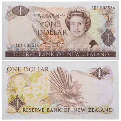 купить Новая Зеландия 1 доллар 1981-1992 год (Pick 169а)
