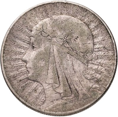 купить Польша 10 злотых (zlotych) 1932 знак монетного двора: "стрелка" - Варшава