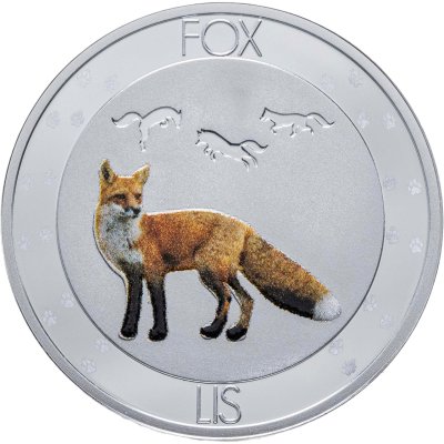 купить Ниуэ 1 доллар 2016 "Символы природы - Лиса" в рамке, с сертификатом