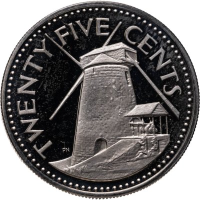 купить Барбадос 25 центов (cents) 1975