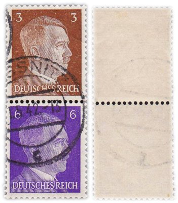купить Германия, Третий Рейх сцепка из 2 марок 3 и 6 рейхспфеннигов 1941