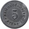 Купить Германия "Олигс" 5 пфеннигов 1917 нотгельд