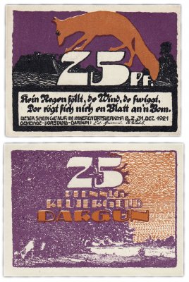 купить Германия (Померания: Даргун) 25 пфеннигов 1921 (257.1/B1)