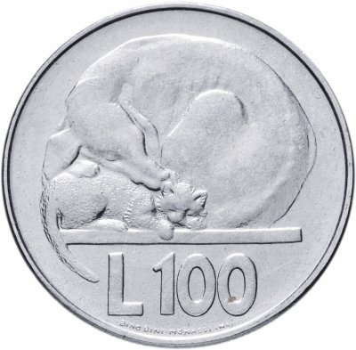 купить Сан-Марино 100 лир (lire) 1975 "Любовь у животных"