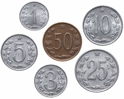 купить Чехословакия набор монет 1961-1986 (6 штук)