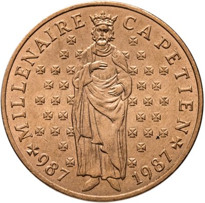 купить Франция 10 франков (francs) 1987 "Тысячелетие династии Капетингов"