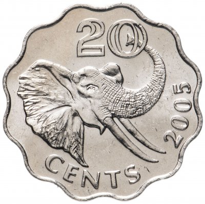 купить Свазиленд 20 центов (cents) 2005