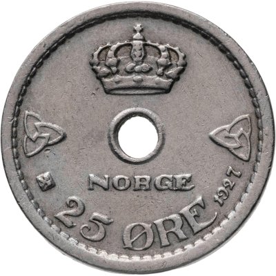 купить Норвегия 25 эре (ore) 1927