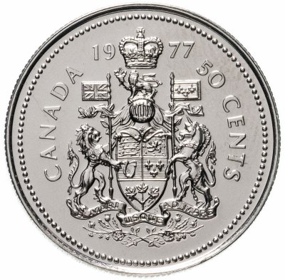 купить Канада 50 центов (cents) 1977