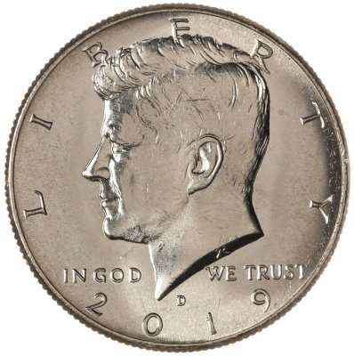 купить США 50 центов (1/2 доллара, half dollar) 2019 D "Kennedy Half Dollar (Кеннеди)"