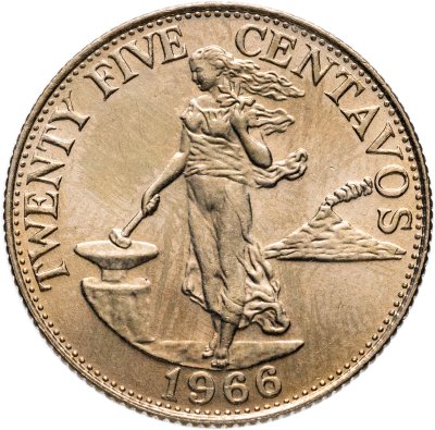 купить Филиппины 25 сентаво (centavos) 1966
