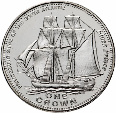купить Тристан-да-кунья 1 крона 2006 "Каперские корабли Южной Атлантики"