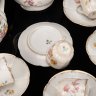 Купить Сервиз кофейный с цветочным декором на 5 персон (12 предметов), De Fuisseaux Baudour, фарфор, деколь, золочение, Бельгия, 1900-1918 гг.