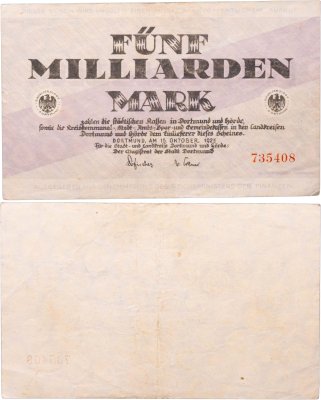 купить Германия 5 миллиардов марок 1923