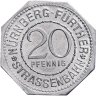 Купить Германия (Нюрнберг) нотгельд  20 пфеннигов 1921 "Питер Фишер" трамвайный жетон